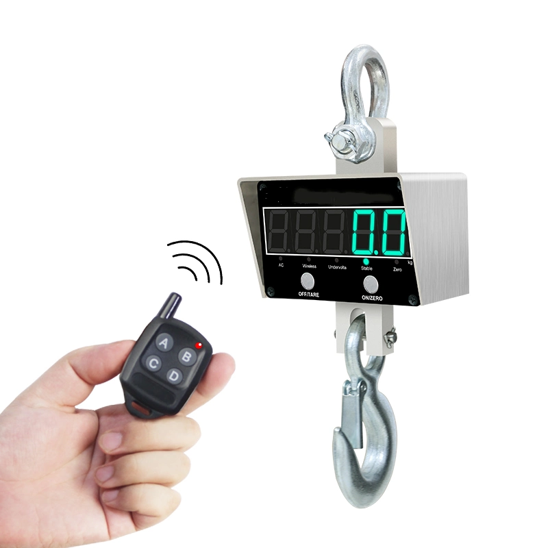 5000kg Industrial Hook Hanging Weighing Scale Digital Crane Scale with LED Display