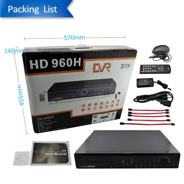 Best Seller! ! ! H. 264 32 Channel 4MP 8fps Standalone CCTV DVR Recorder 32chs DVR