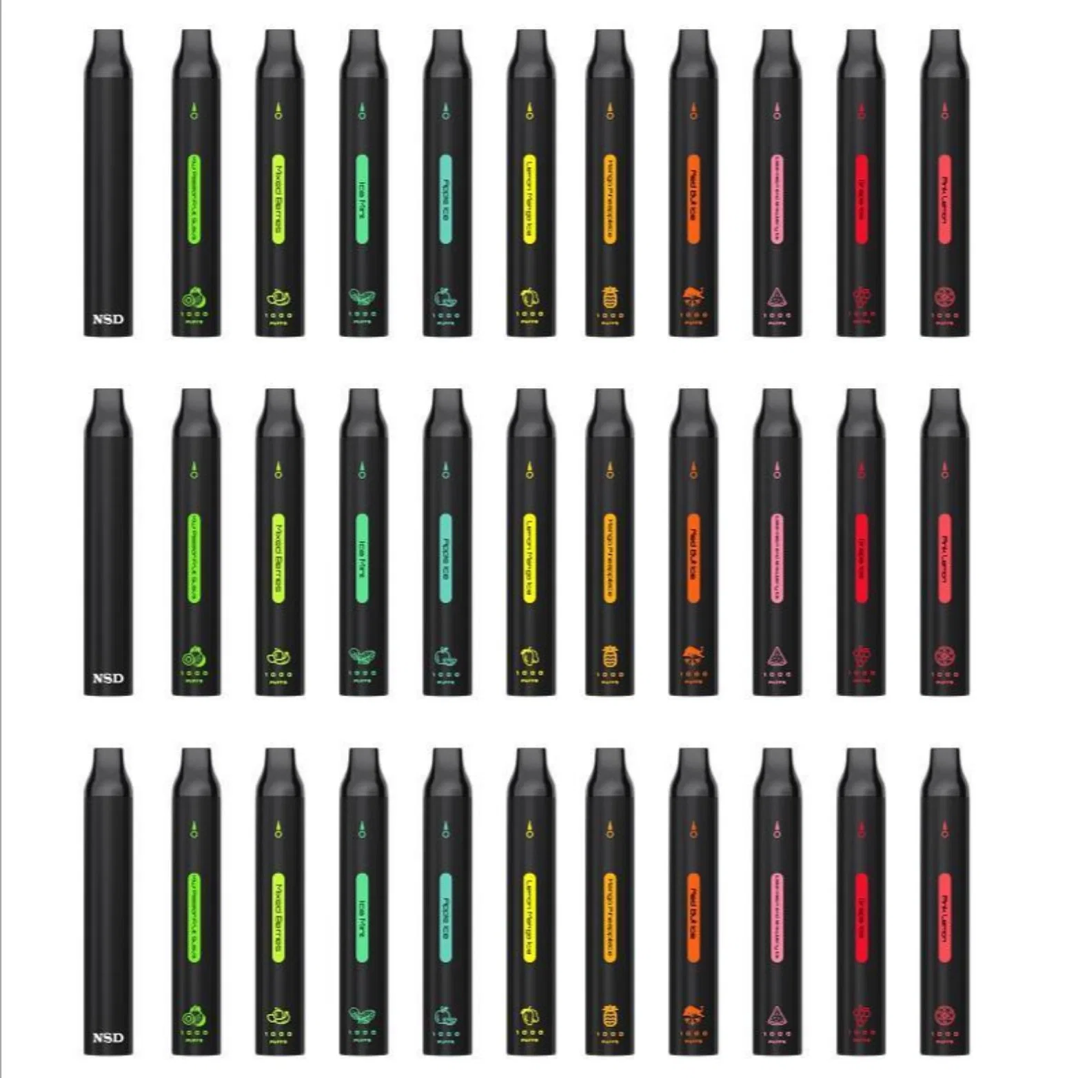 أصلية OEM Disposable/Chargeable مرة واحدة فارغة من قلم Vape مصنع بالجملة 800/ 1200 أطواق السجائر الإلكترونية