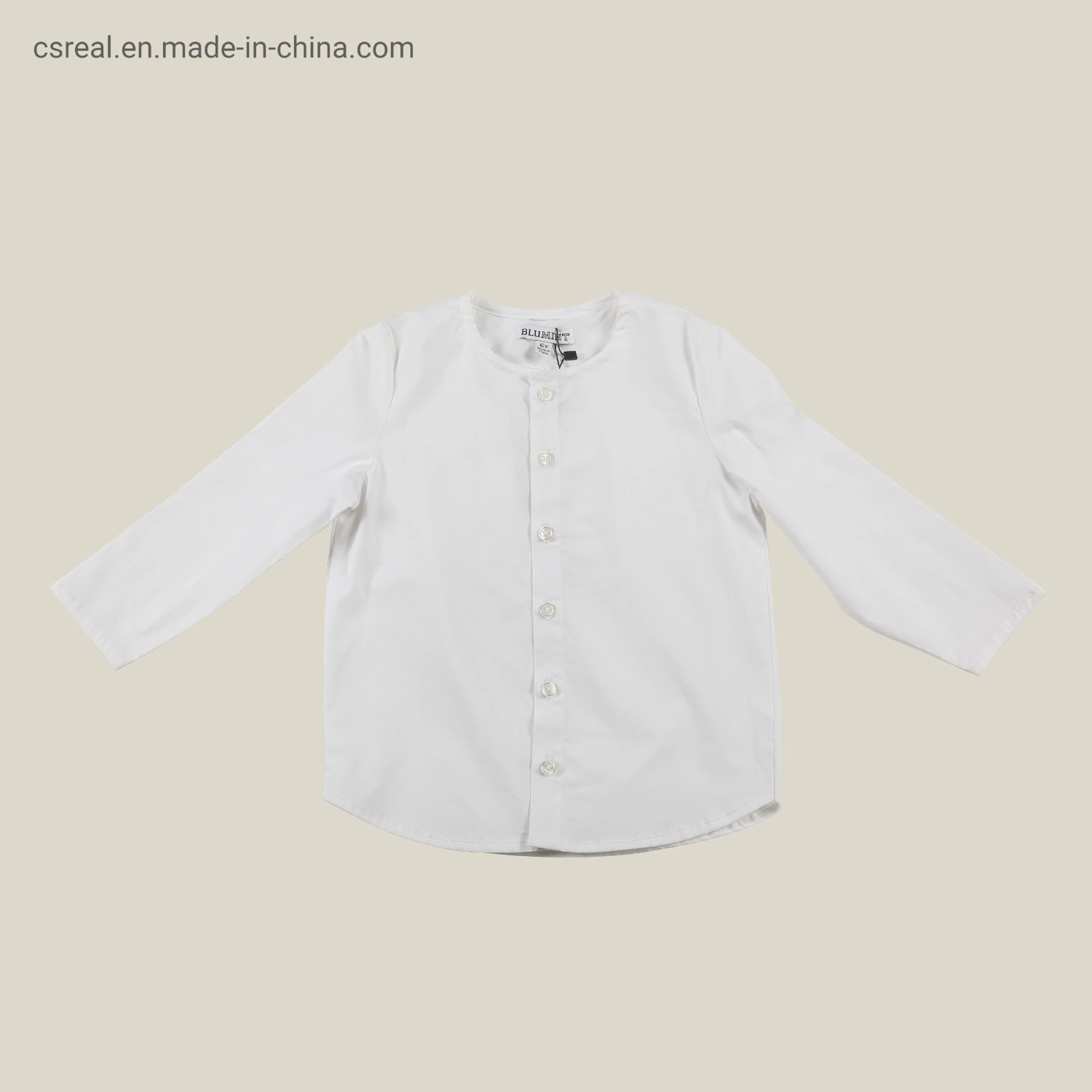 Toddle Baby Kids Fashion Clothing Boy Woven Shirt with Placket