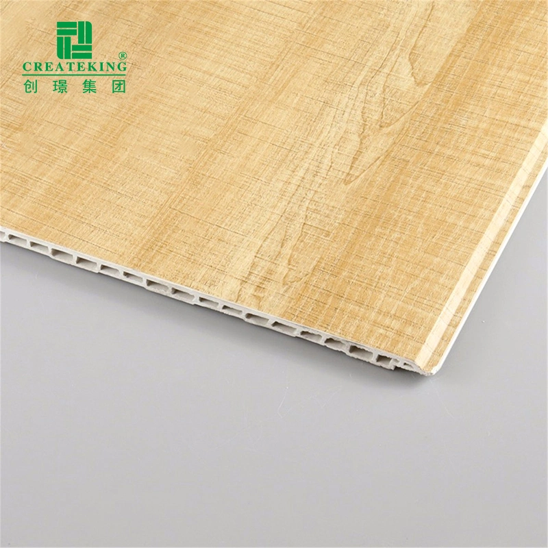 Foshan Manufacturer New Design Wood Finished PVC Wall Panel Decoration Material