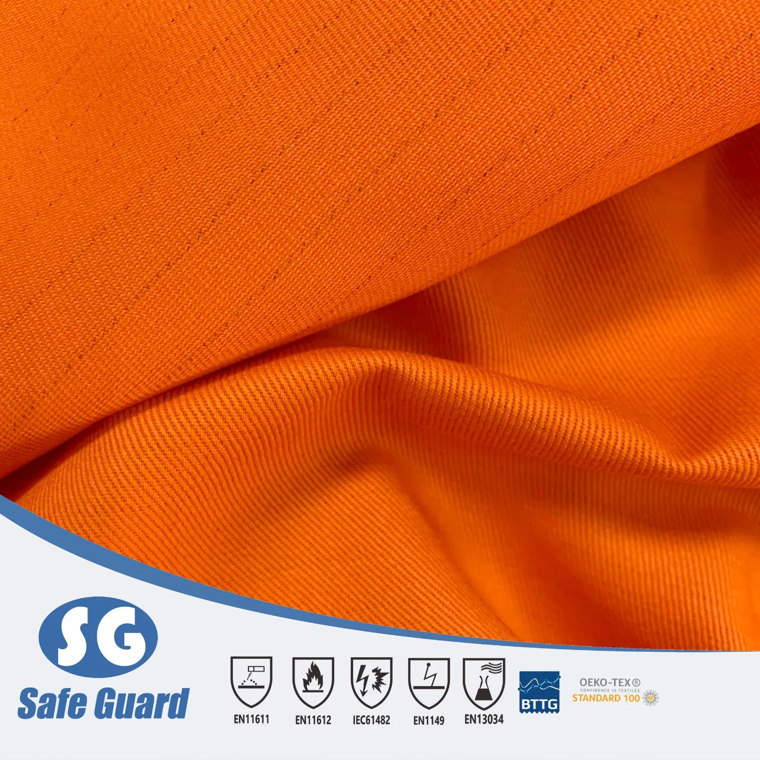 300GSM 99%Cotton 1%Antistatic Flame Retardant Fabric for Fr-Clothing