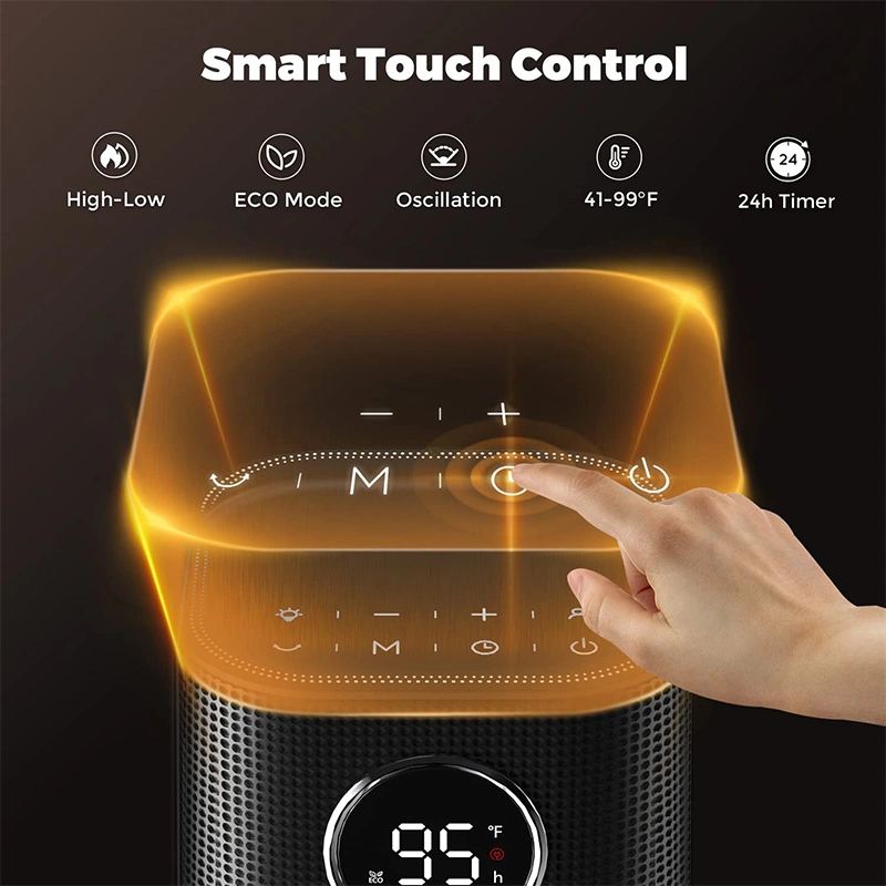 Smart Home Small Electric Personal Mini Room PTC Warm Air Fan Warmer Portable Heater