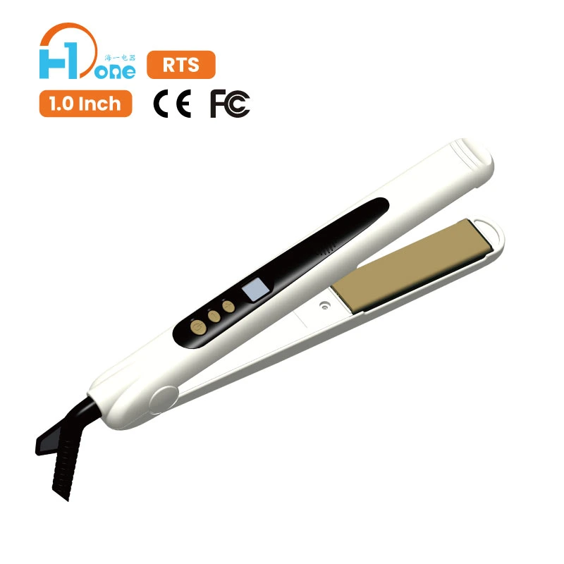 Outils de vente chaude sèche 1,0 pouce Flat Iron Hair Straightener électrique portable