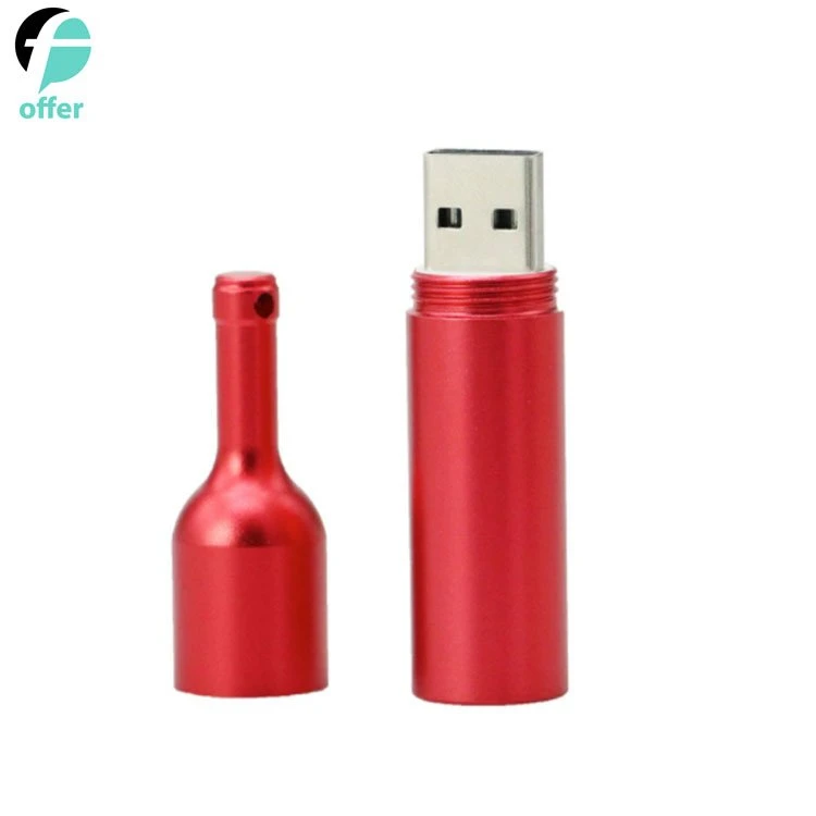 16GB garrafa de vinho moldada USB 3.0 Unidade Flash