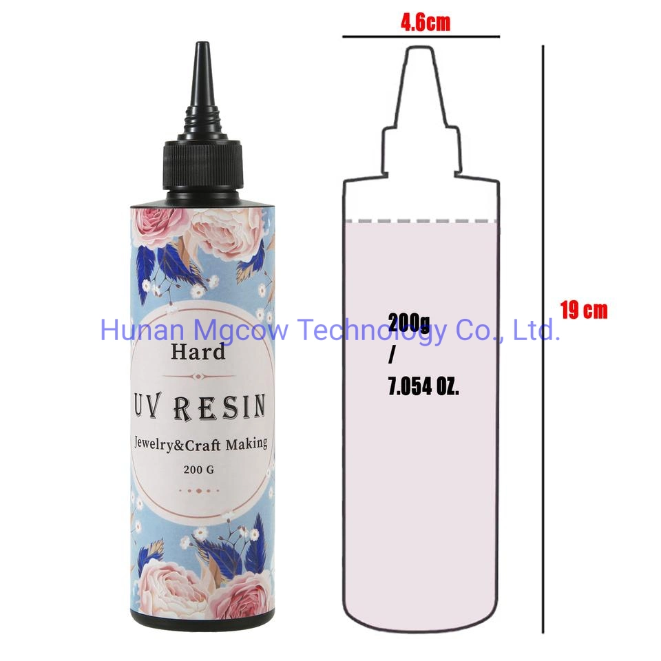 200g UV Resin Sunlight Activated Quick-Drying Fast Curing Non-Toxic for Epoxy Resin Silicone Molds DIY Jewelry Making