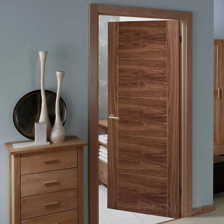 Wooden Interior Bathroom Door Mahogany Solid Wooden Door Luxury White Wood Door