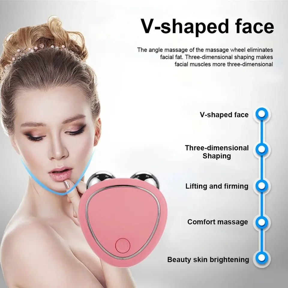 Handliches Anti-Aging Face Lift Roller Tool Gesichts-Massagegerät Anti Falten Mikrostrom Gesicht Schönheit Massage-Gerät