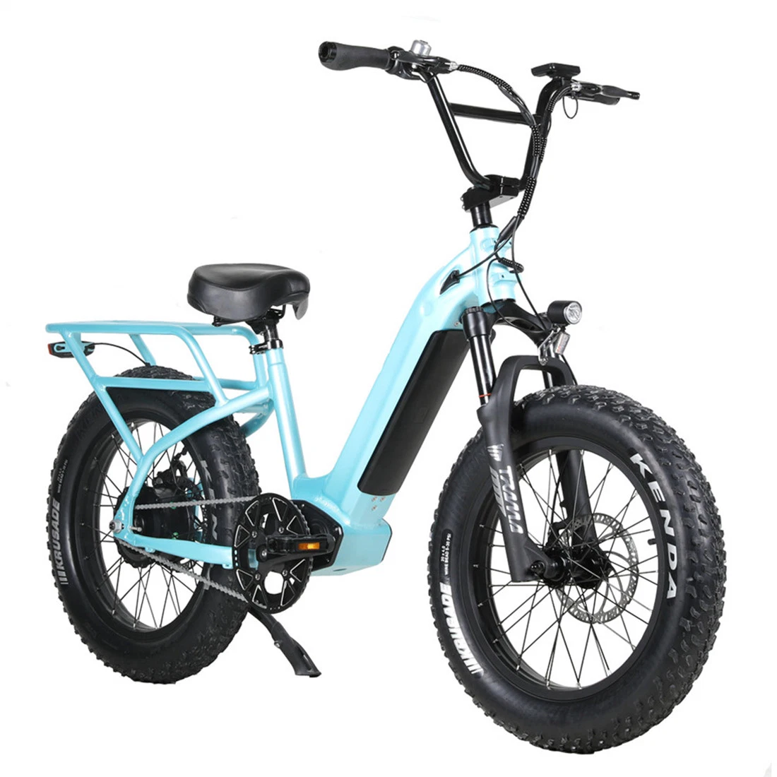Nouveau design Vélo électrique mini 20 pouces avec cadre bas de 350W/500W/750W et une seule vitesse.