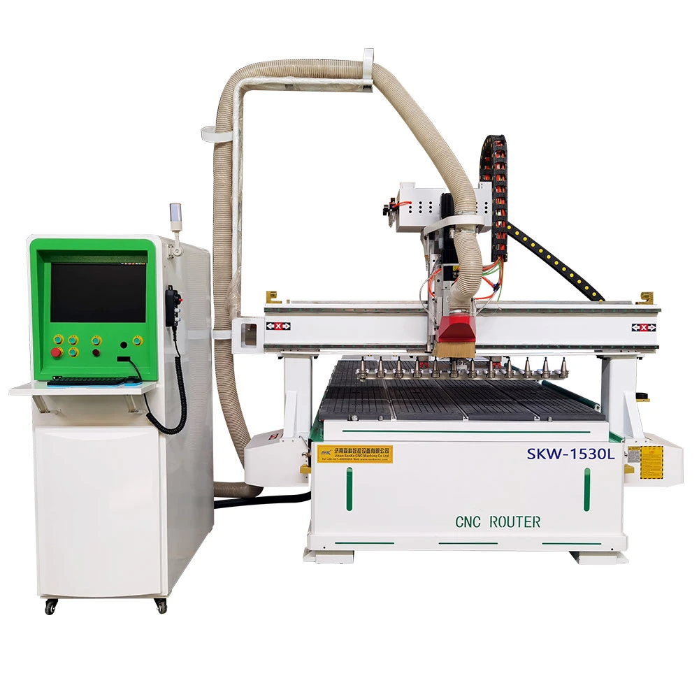1325 Atc CNC Router with Automatic Tool Changer Spindle 3 Axis Woodworking Machine for Furniture