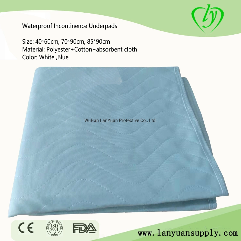 Многоразовая мягкая подкладка удобная моющаяся в недержании кровать
