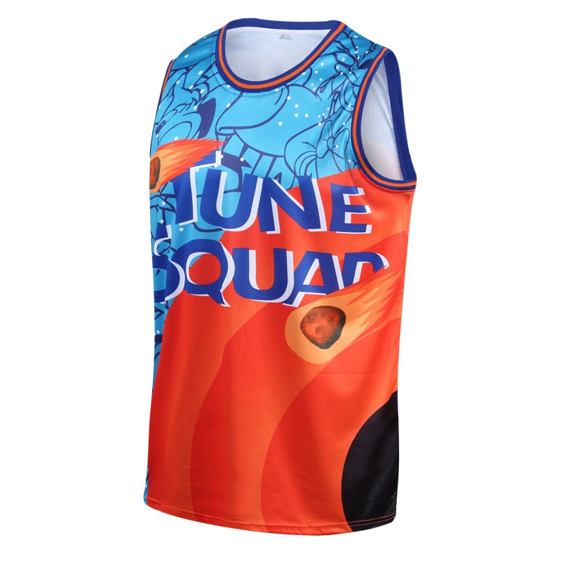 Comercio al por mayor por encargo del 5% de descuento en formación de patrones de impresión sublima Tank Top Basketball Jersey con bordados