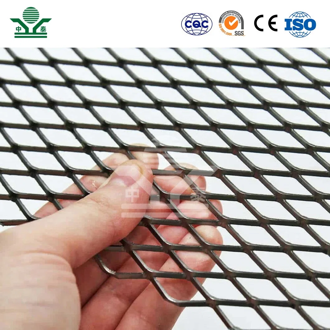 Zhongtai laminé à chaud matériau de plaque en acier inoxydable réseau d'aluminium étendu Chine Fabrication de 0,6 mm 0,8 mm de diamètre petit maillage métallique étendu