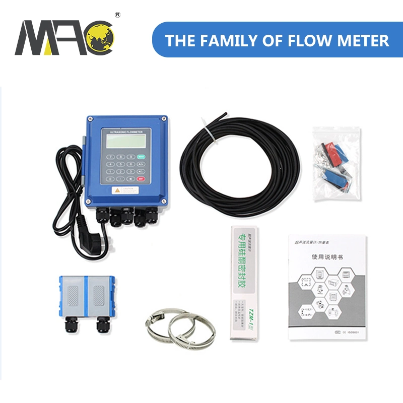 Medidor de fluxo de líquido ultrassônico de tempo de trânsito portátil. Preço do medidor de fluxo ultrassônico.