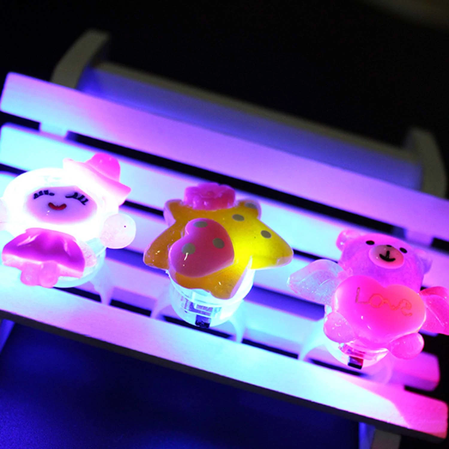 Flashing Ring LED Luminous Finger Lamp Party Toys