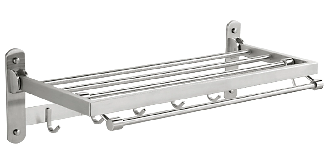 SUS 304 Stainless Steel Towel Rack for Hotel and Public Project