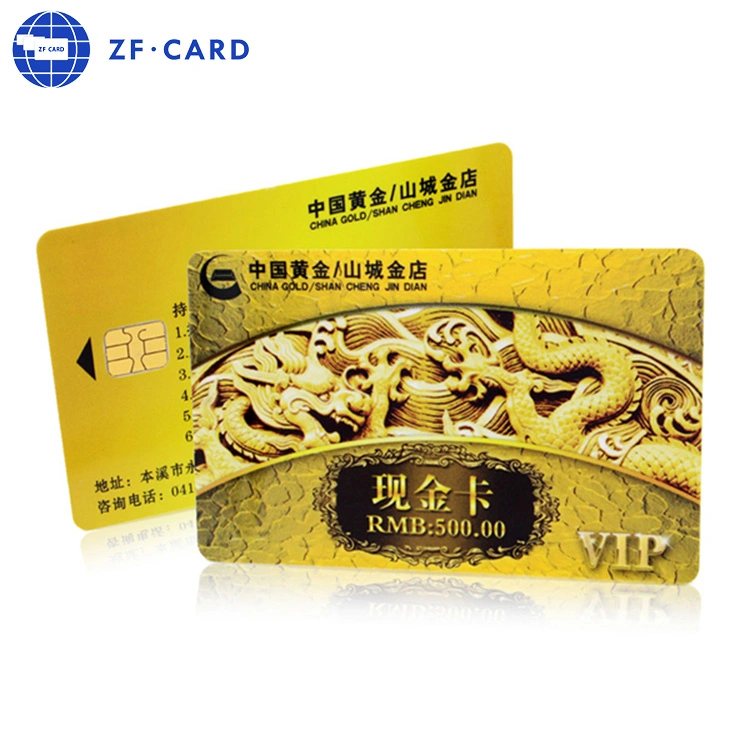 Free Sample Customized Contact IC Card Sle4442/Sle 4428 Smart Card Ribbon/Inkjet PVC Card