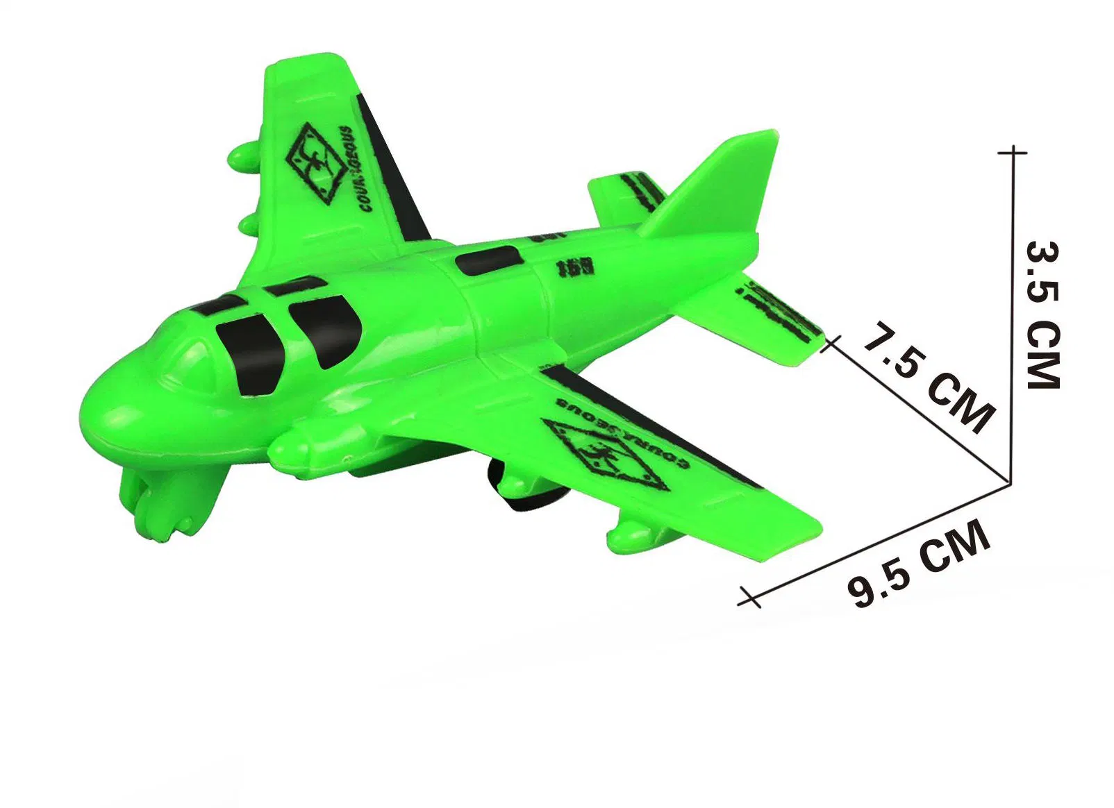 Return Force Small Plane Children's Model Plane Fall Prevention Toy Friction Car Inertia Toy Boy's Favorite Toy