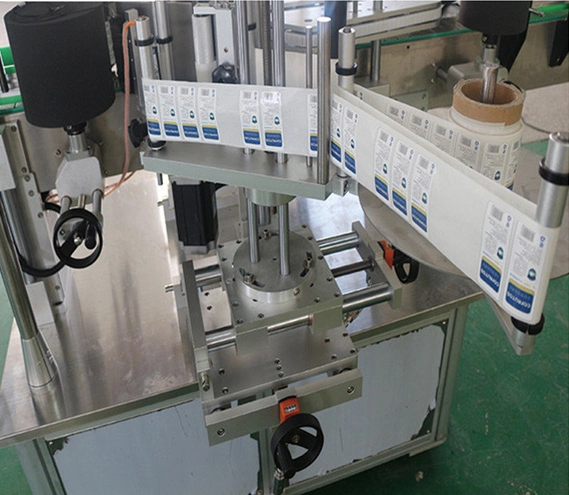 Glass Round Bottle Adhesive Labeling Machine/Wine Bottle BOPP Adhesive Sticker Label Neck Label/Automatic Cap Top Adhesive Sticker Labeling Machine