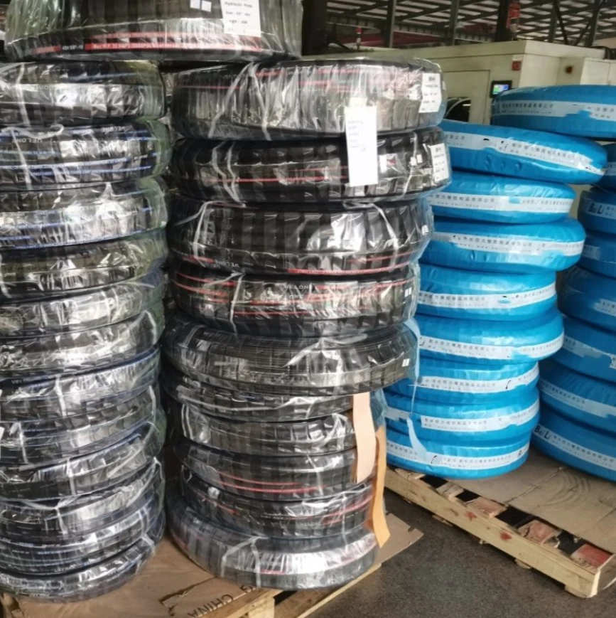 China Venta caliente cable trenzado manguera cubierto de tela SAE 100 R5