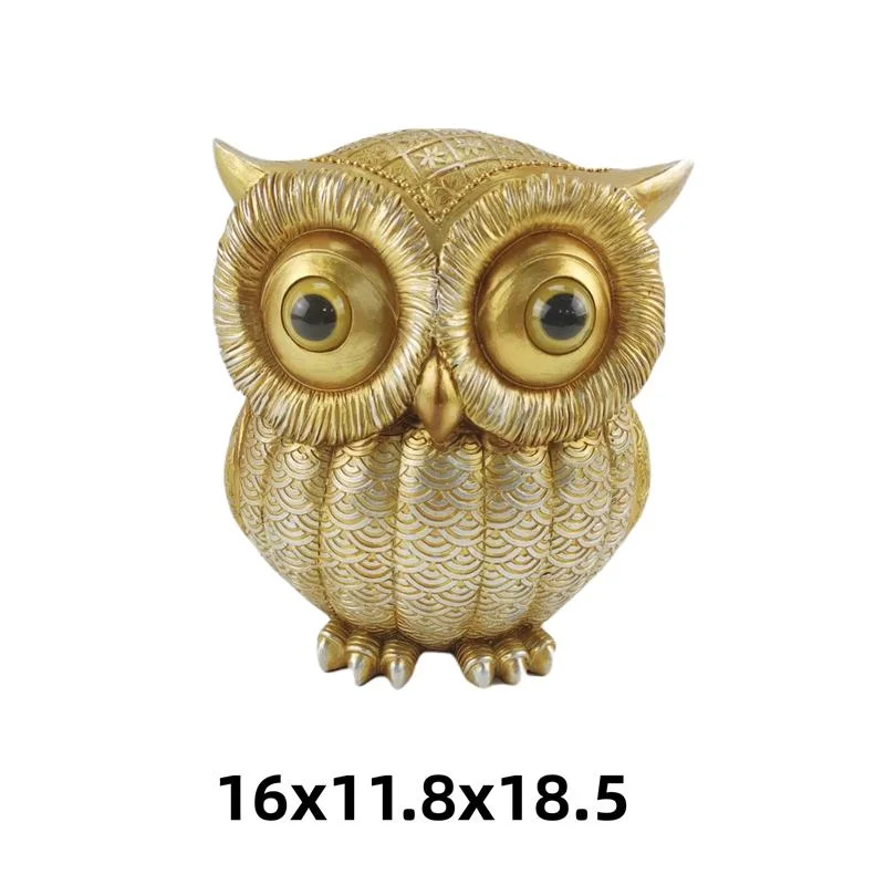 Unique Customized Resin Owl Statue Crafts for Desktop Decoration