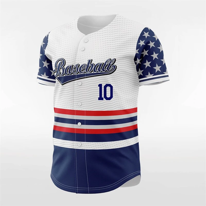 Custom Name Number Logo Wholesale/Supplier Top Quality OEM Baseball Jersey