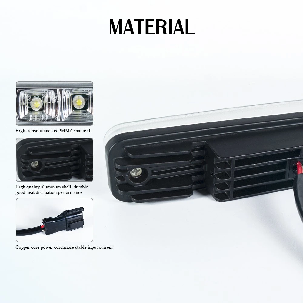 Waterproof High Power LED DRL Daylight Driving Running Light Lamp