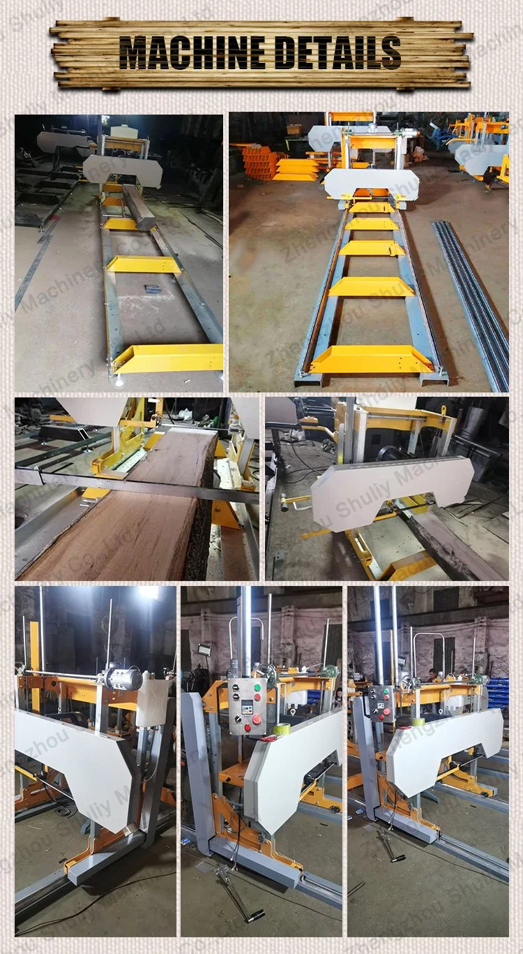 The Finished Product Has Good Effect Metal Horizontal Band Saw Wood Cutter Wood Saw Machine