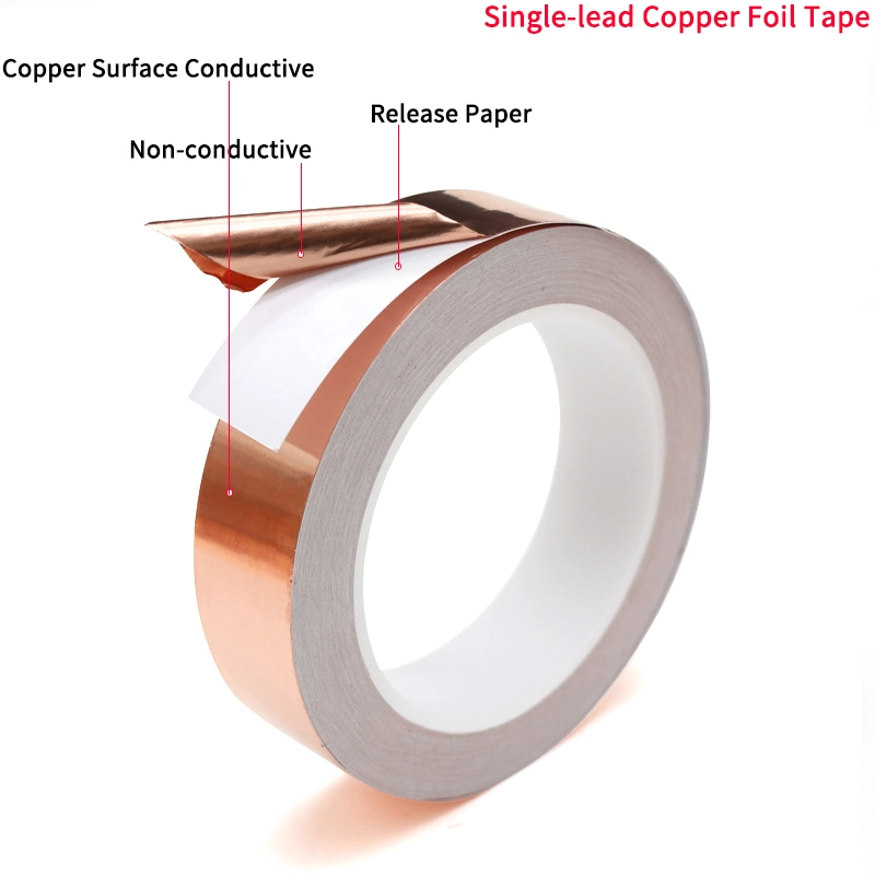 Copper Foil Tape with Conductive Adhesive for EMI Shielding, Slug Repellent, Paper Circuits, Electrical Repairs