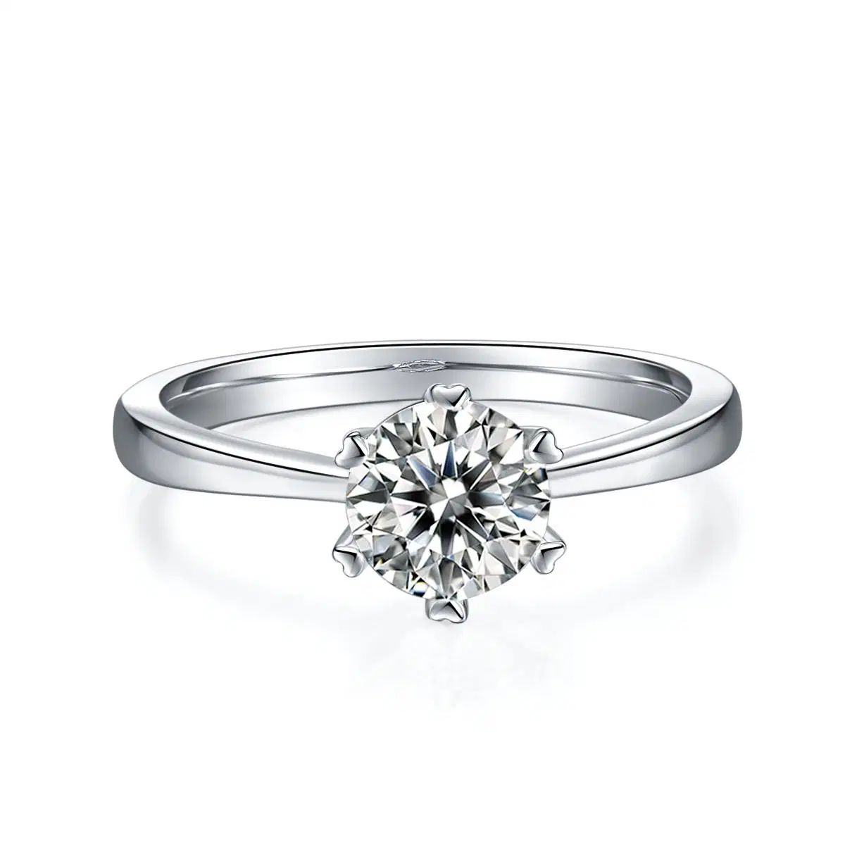Fashion Jewelry Customized Jewellery Moissanite Diamond 925 Silver Ring 18K Gold Jewelry Lab Diamond Engagement Ring for Customization