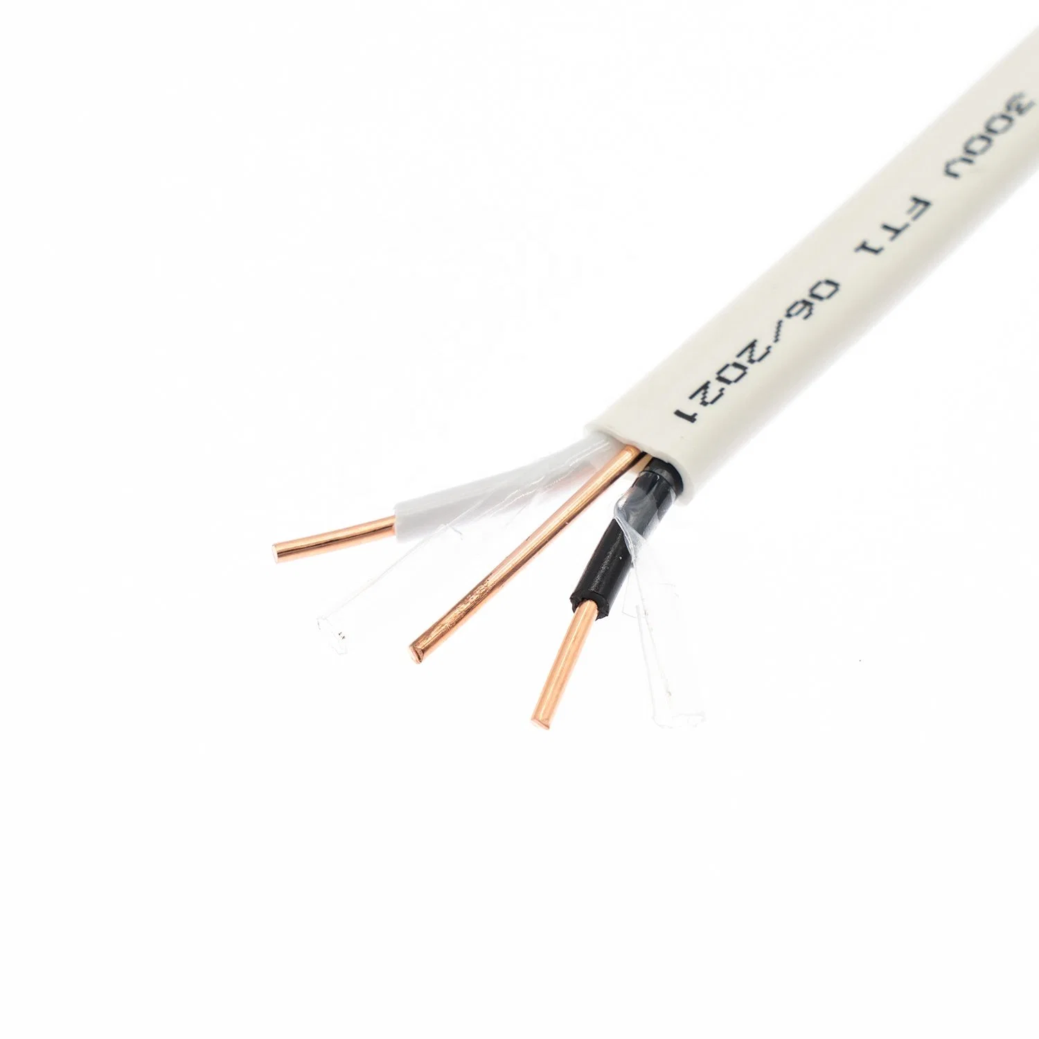 Cable de cobre blanco Nmd90 de 14/2 AWG aprobado por CSA