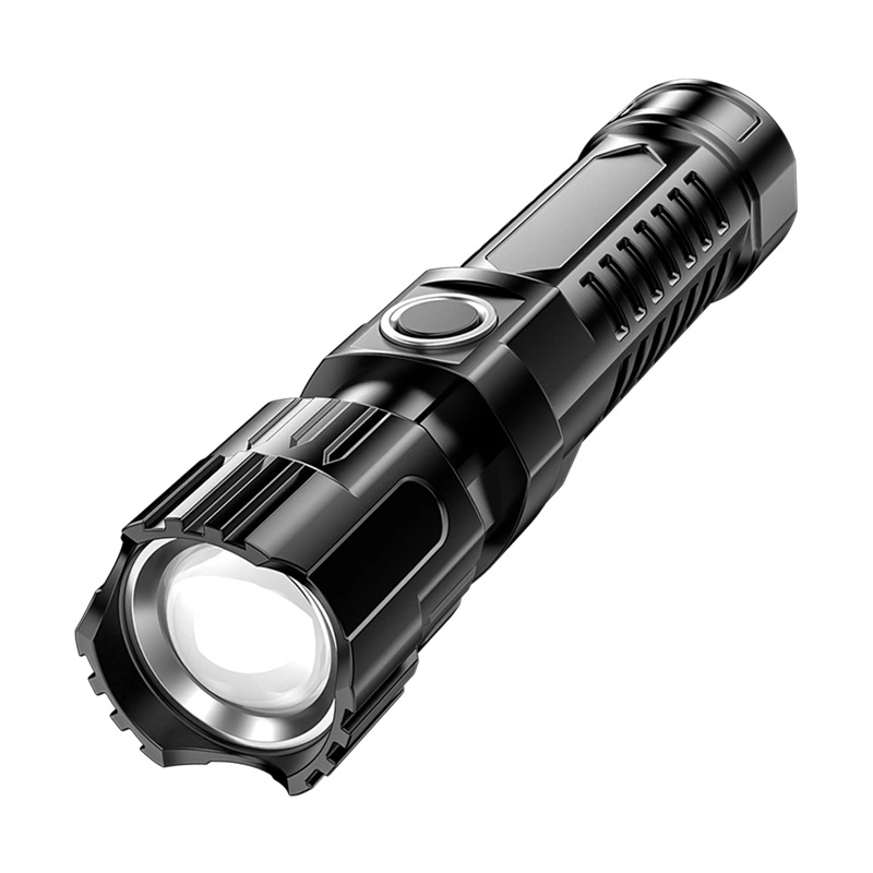 Новый портативный фонарь наружного освещения с USB-аккумулятором и пластиковым зумом Mini Фонарик