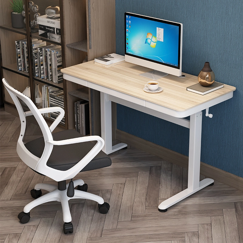 1m Wood Desktop Standing Height Adjustable Desk for Home Office