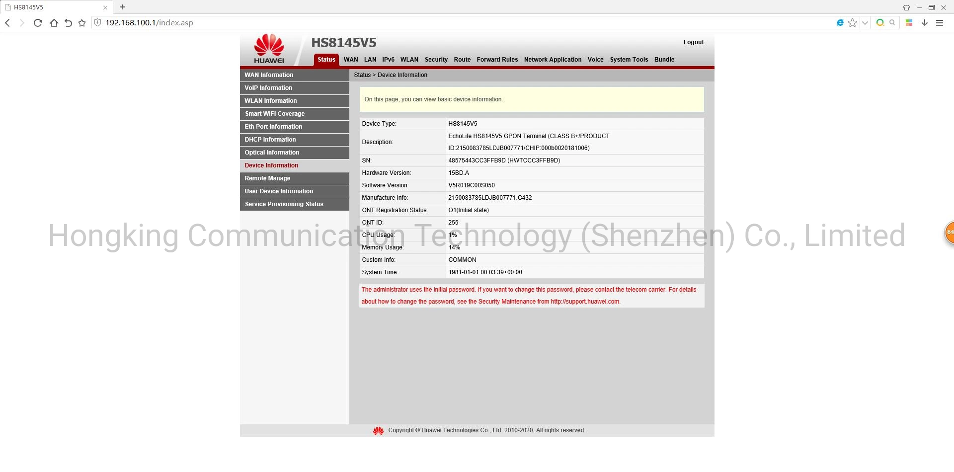 Módem Hg8145V HS8145V HS8145V5 4GE Gpon Gpon FTTH WiFi de banda Dual ONU Epon ont