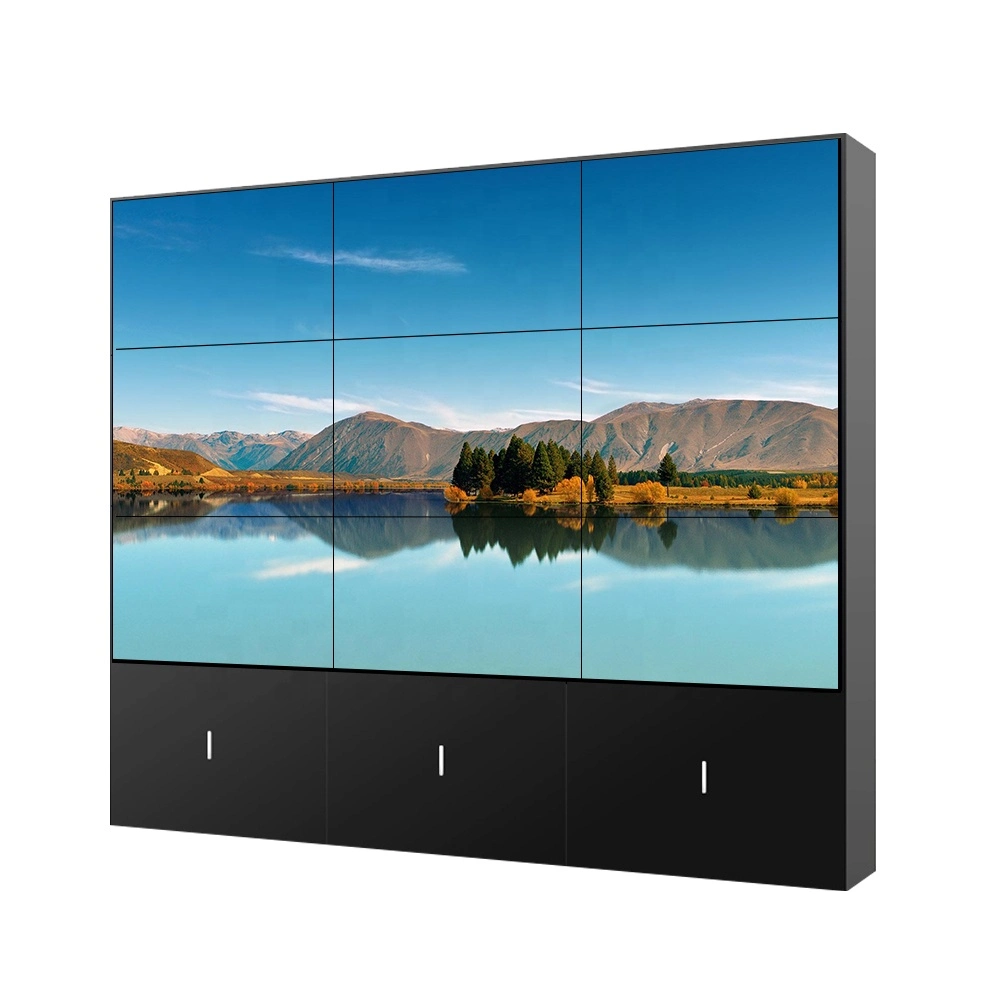 شاشة تلفزيون 4X4 LCD مقاس 46 بوصة حائط فيديو Ultra مقاس 3.5 مم حائط فيديو LCD ضيق بدقة 4K مع إدخال DP للمعرض