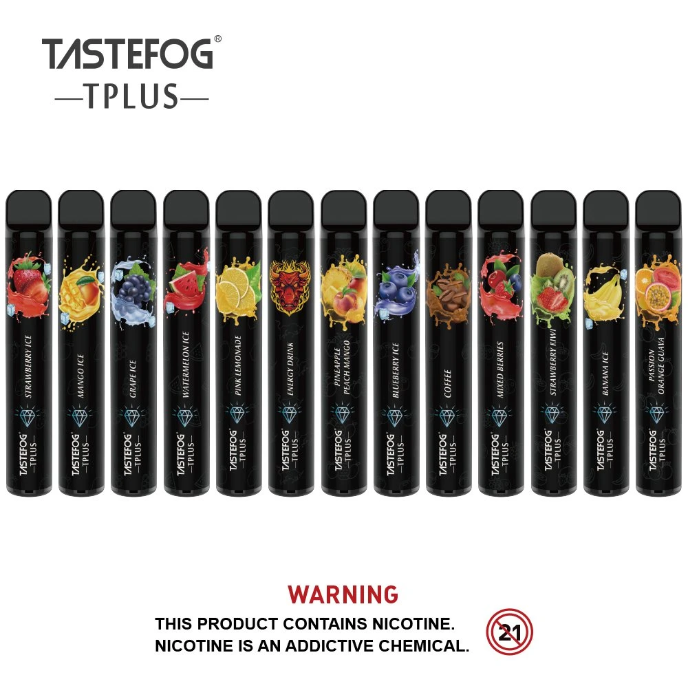 Preço de fábrica Tastebreg Tplus 800 puffs 550mAh descartáveis Vape Atacado Caneta de papel