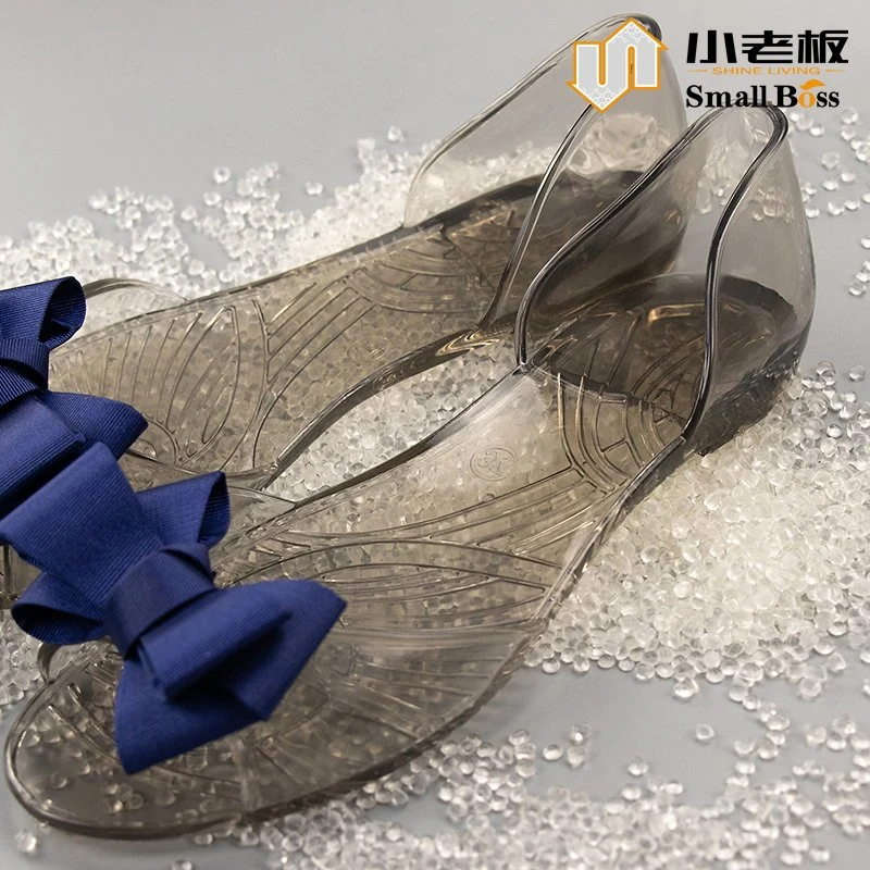 Shoes Sandal Popular in Africa Market Soft Transparent PVC Compound Granules