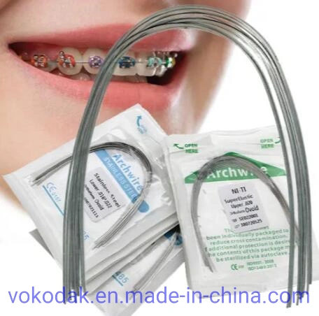 Dental Orthodontic Coated Colorful Niti Arch Wire with CE