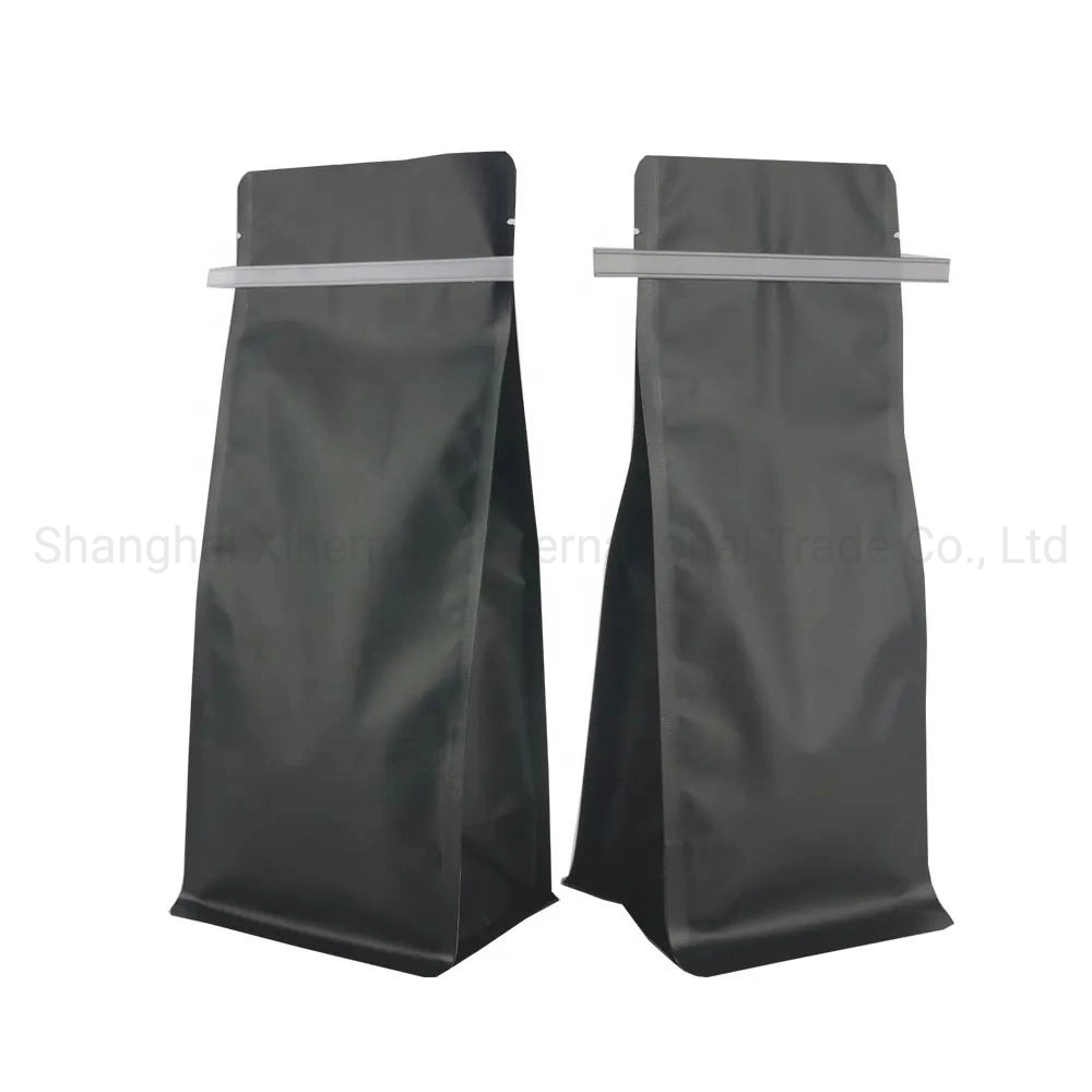 Flood Matte Printing Side Gusseted Bag Stand up Pouch Coffee Bean Bags Valve and Tin Ties