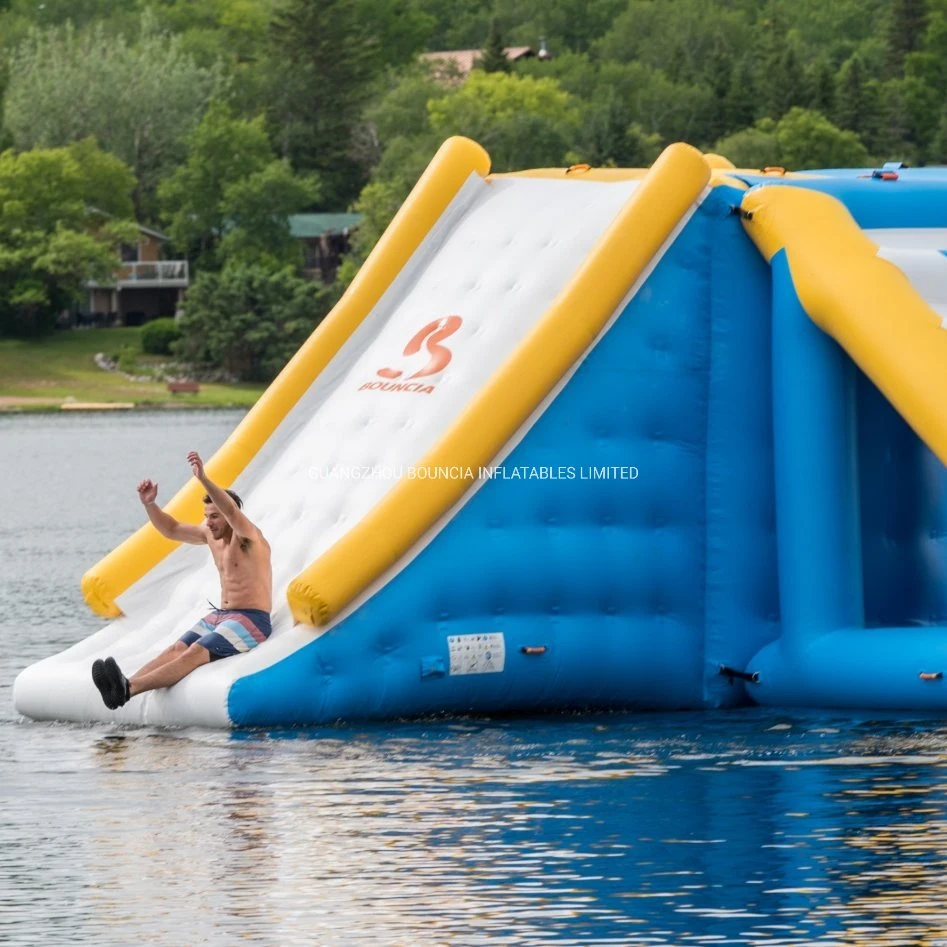 Bouncia Inflatables Slide Tower Inflatable Platform for Water with Slide for Sale