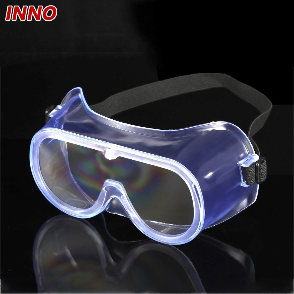 Inno-Aj003 Manufacturer Wholesale/Supplier Anti Fog Fully Fit Soft PVC Frame Polycarbonate Lens Safety Glasses Environmental Protection