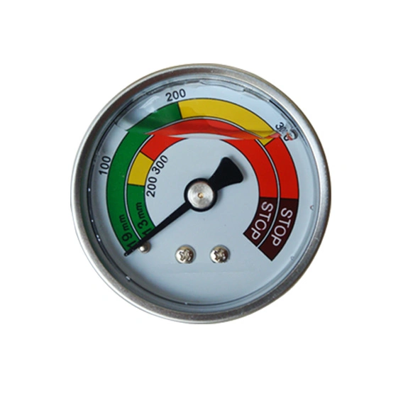 2"50mm Edelstahlgehäuse flüssigkeitsgefülltes Manometer