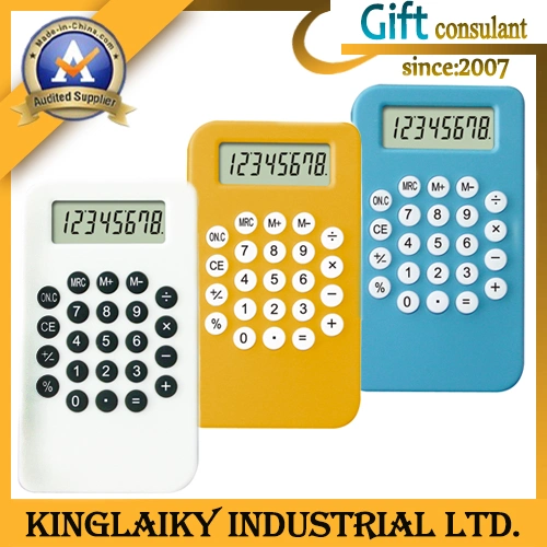 Calculadora electrónica de colores con logotipo de diseño para promoción (KA-8300)