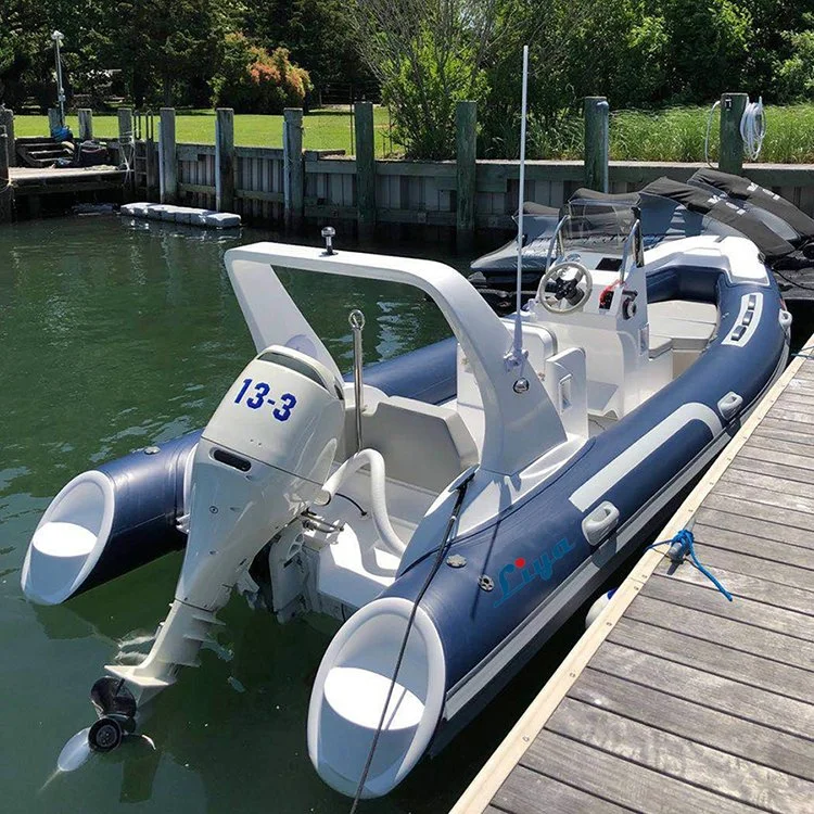 Liya 17FT Motor Rib Boat rígido Hull Hypalon Boat para Venta