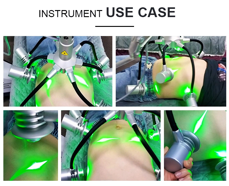 6D Green LED Light Therapy Lipo laser Slimming LLLT Cellulite Enlèvement de l'équipement de beauté