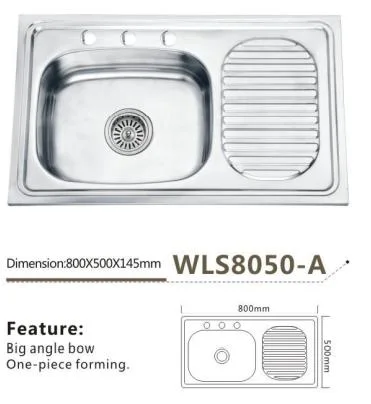 Lavabo salle de bain moderne Prix du bassin du Cabinet du dissipateur de WLS8050