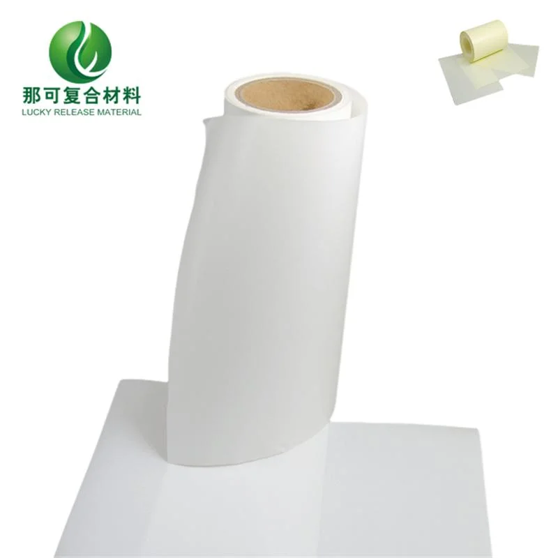 Water Glue Yellow Liner Paper High Glossy Adhesive Sticker Glassine Liner Paper