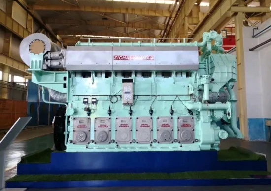 6n330-En/2574kw/640rpm Yanmar Deries محرك الديزل البحري كالمحرك الرئيسي لـ المولد بشهادة CE