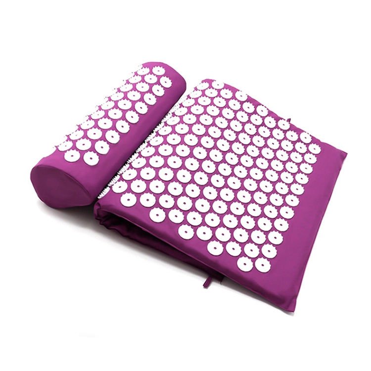 Lotus Needle Massage Yoga Acupuncture Acupressure Mat and Neck Pillow Set