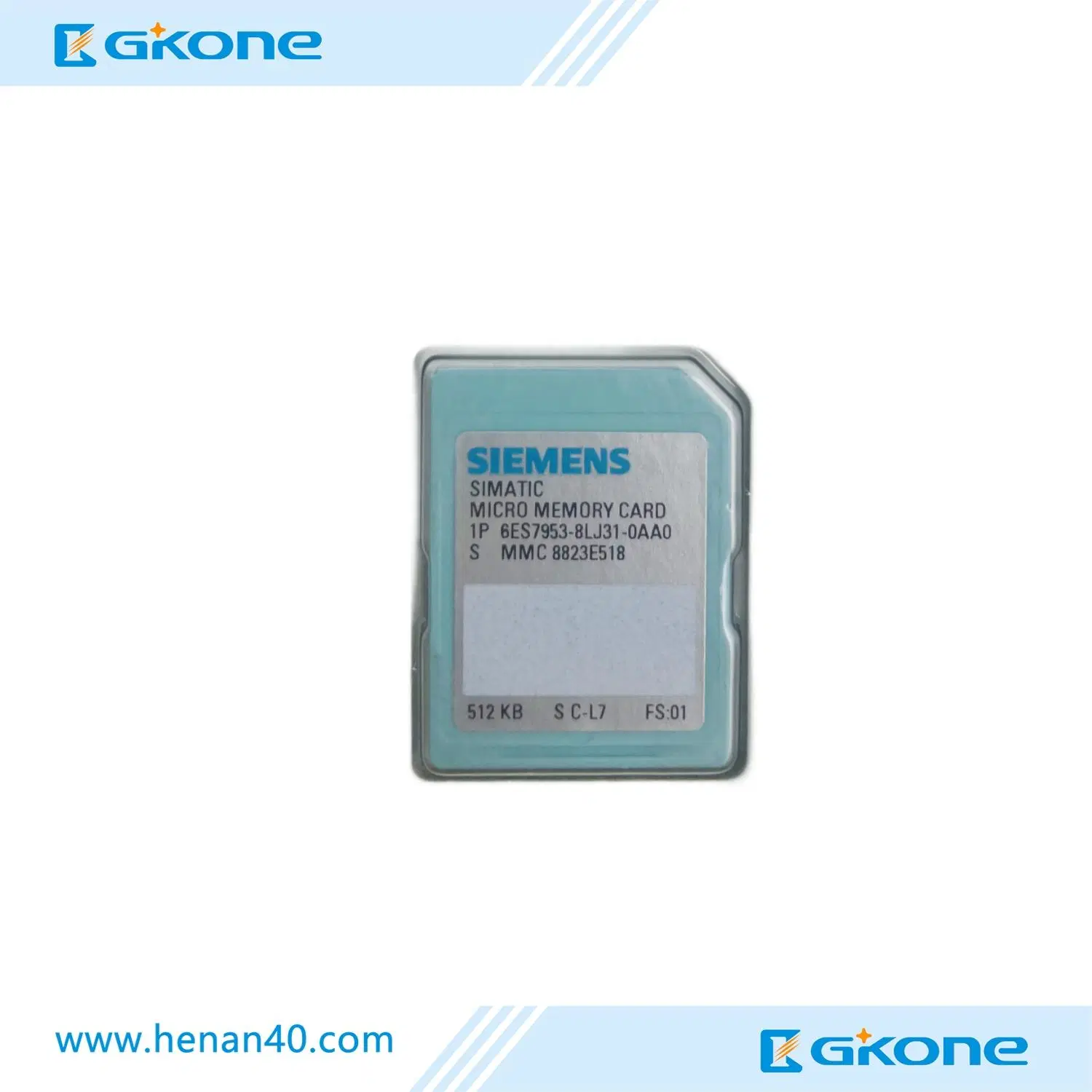 MMC Card for S7-300 / C7 / Et 200, 3.3 V Nflash, 512 Kb 6es7953-8lj31-0AA0 Siemens PLC